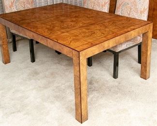John Widdicomb Burl Elm Parson's Table - Extends From Console 
