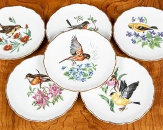 Set Of Six Schumann Arzberg Germany Bird Plates