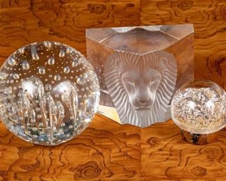 Collection Of Three Paperweights