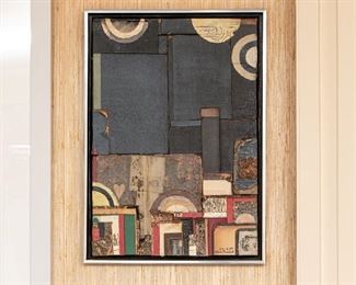 Yitzchak Greenfield (Israel, B. 1932) Mixed Media Collage, 