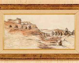 Bertha Batkin Oil On Canvas Titled Vanvitelli