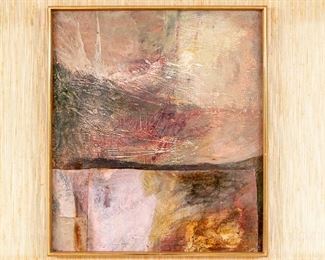 Ruth Levin (Israeli, 1918 - 2006) Original Oil Painting Titled 