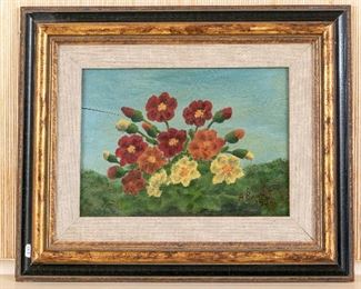 Andre Bauchant (French, 1873-1958) Oil On Panel Floral Still 