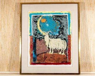 Shraga Weil (B. Slovakia 1918 - Israel 2009) Lithograph Artist 