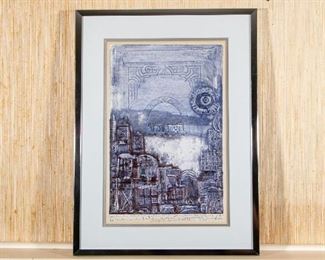 Yitzak Greenfield (b. 1932 American/Israeli) Embossed Limited 