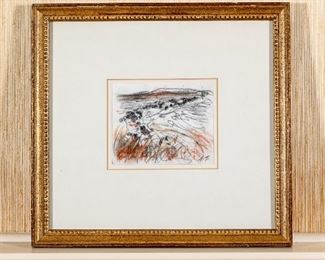 Anna Ticho (b. 1894 Czech Republic - Israel 1980) Mixed Media 