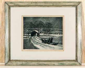 Samuel L. Margolies (American 1897-1974) Signed Etching 