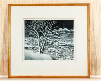 Samuel L. Margolies (American 1897-1974) Signed Aquatint Titled 