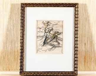 Anna Ticho (b. 1894 Czech Republic - Israel 1980) Mixed Media 