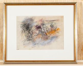 Ruth Levin (Israeli, 1918 - 2006) Mixed Media Abstract 