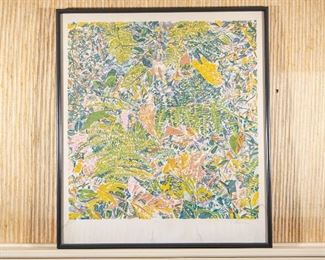 Signed Artist Proof Lithograph Titled Ferns