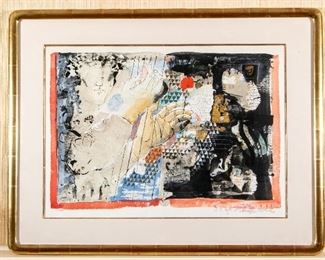 Shraga Weil (B. Slovakia 1918 - Israel 2009) Watercolor Titled 