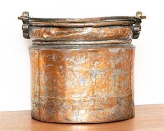 Antique Copper Hand Forged Dove-Tailed Cauldron