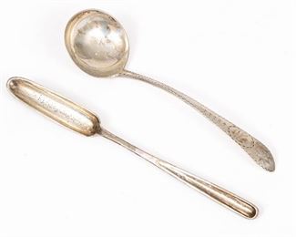 Two English Sterling Silver Utensils