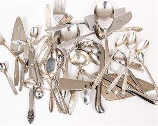 40 Pieces Of Silver Plate Utensils