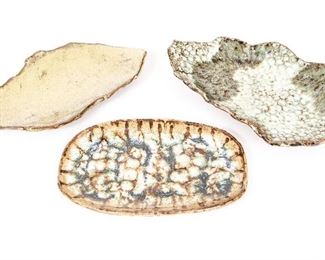 Group Of Three Ruth Batkin Pottery Trays