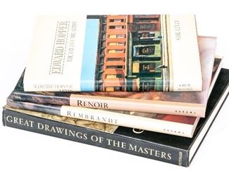 Group Of Four Hardbound Coffee Table Art Books