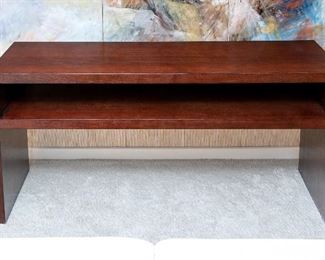 Transitional Two Tier Console Table