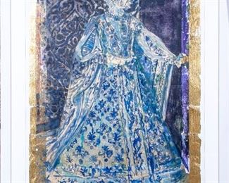 Ygal Ozeri (Israel, B. 1958) Etched Monoprint "Elizabeth 