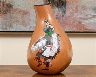 Vona Arizona 1995 Hand Painted Gourd