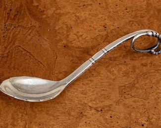Georg Jensen Solid Silver Fancy Sugar Spoon