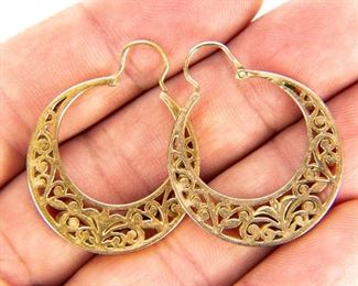 14K Gold Hoop Earrings
