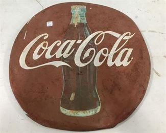 Vintage Coca Cola Button Sign
