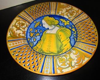 Large Faience Charger by Cantagalli, 19th c.