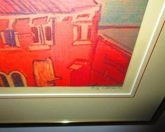 Signature on Framed Phyllis Seltzer Print