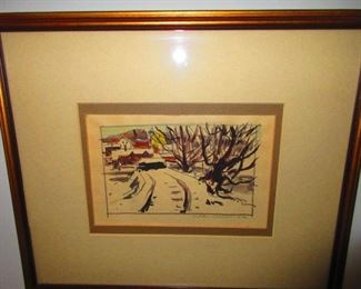 Watercolor by Carl Gaertner