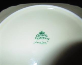 Mark on Verso Bohemia Royal Ivory "Countess" Luncheon Plates