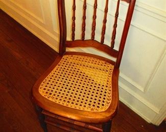 19th c. Caned Seat Chair