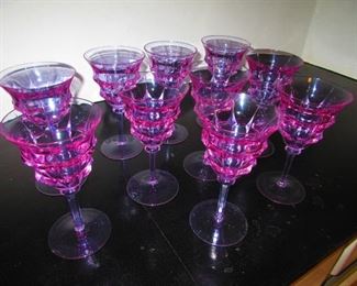 Lavender Crystal Stemware