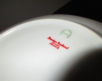 Mark on Limoges Dinner Plates
