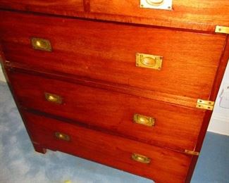 One of Two Early 19th c. Campaign Chest