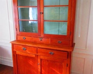 Cherry Two-Part Cabinet, Ohio, ca. 1850's-1870's