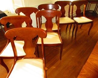 Group of Cherry Empire Style Chairs