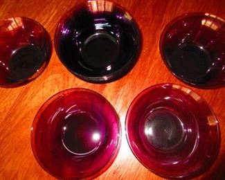 Amethyst Glass Finger Bowls