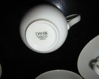 Mark on Dansk Cups & Saucers