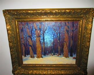 Framed Painting by Willard Allen, American 1860-1933