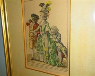 French Fashion Print