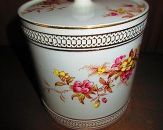J.H.W. & Sons English Lidded Biscuit Jar