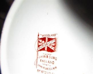 Mark on J.H.W. & Sons English Lidded Biscuit Jar