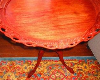 Claw-foot Piecrust Table
