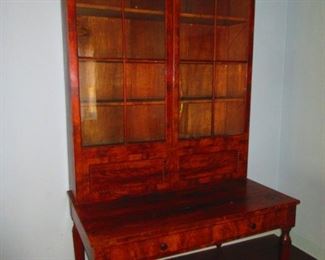 American Empire Plantation Desk in Mahogany, First Quarter of 19th c.