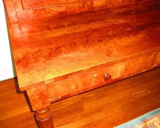 Detail of American Empire Plantation Desk in Mahogany, First Quarter of 19th c.
