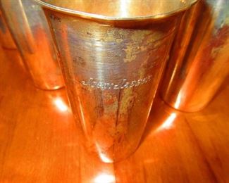 Detail of Sterling Tumblers
