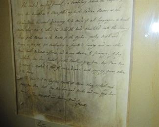 Copy of George Washington Letter