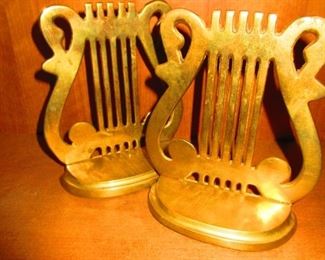 Lyre Bookends