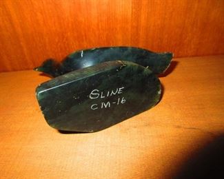 Signature on Inuit Carving of Bird